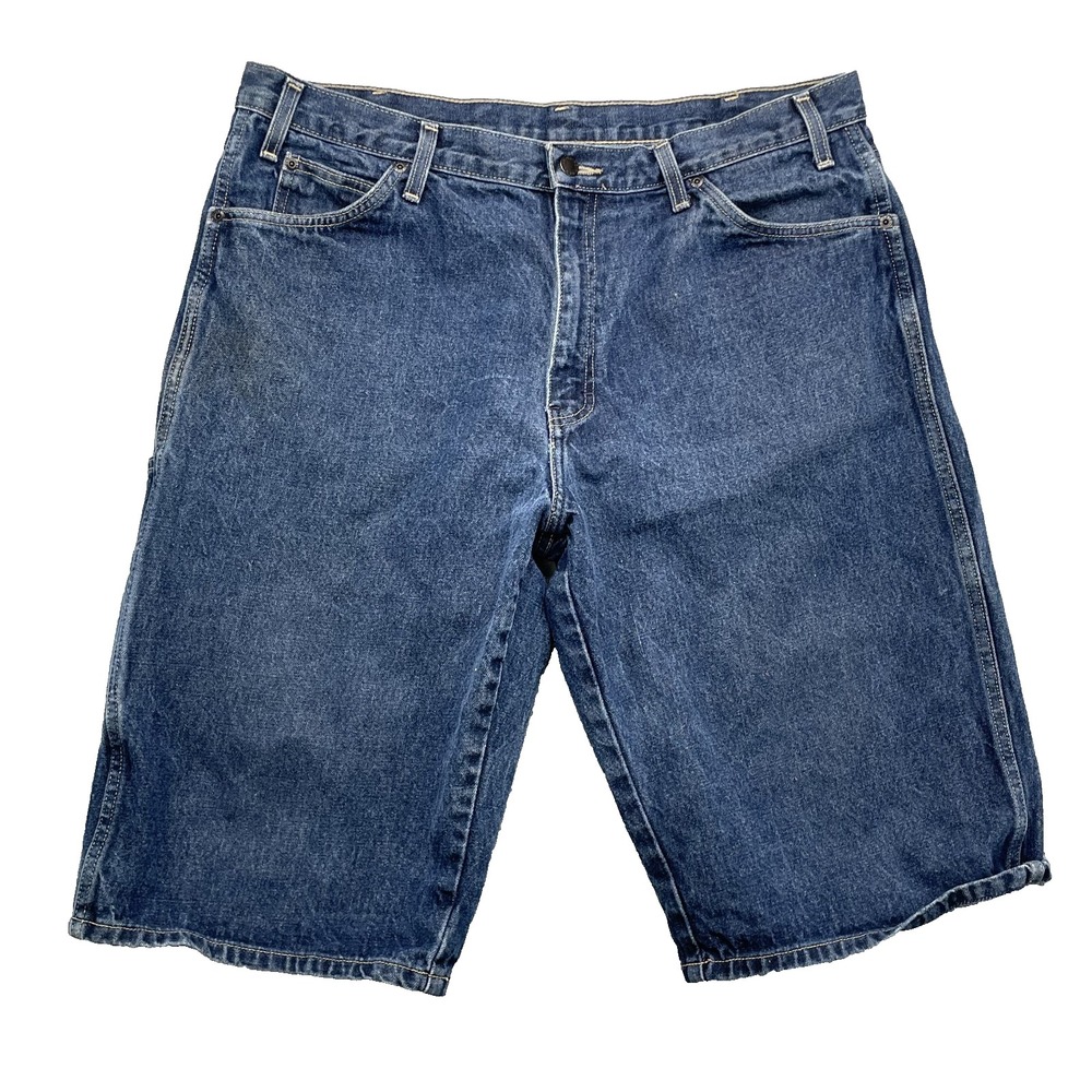 Dickies Carpenter Jorts Men's 38 Denim Retro 90's Y2k Skater Workwear Baggy Surf